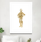 C3PO by Octavian Mihai Mielu on GIANT ART - yellow digital painting