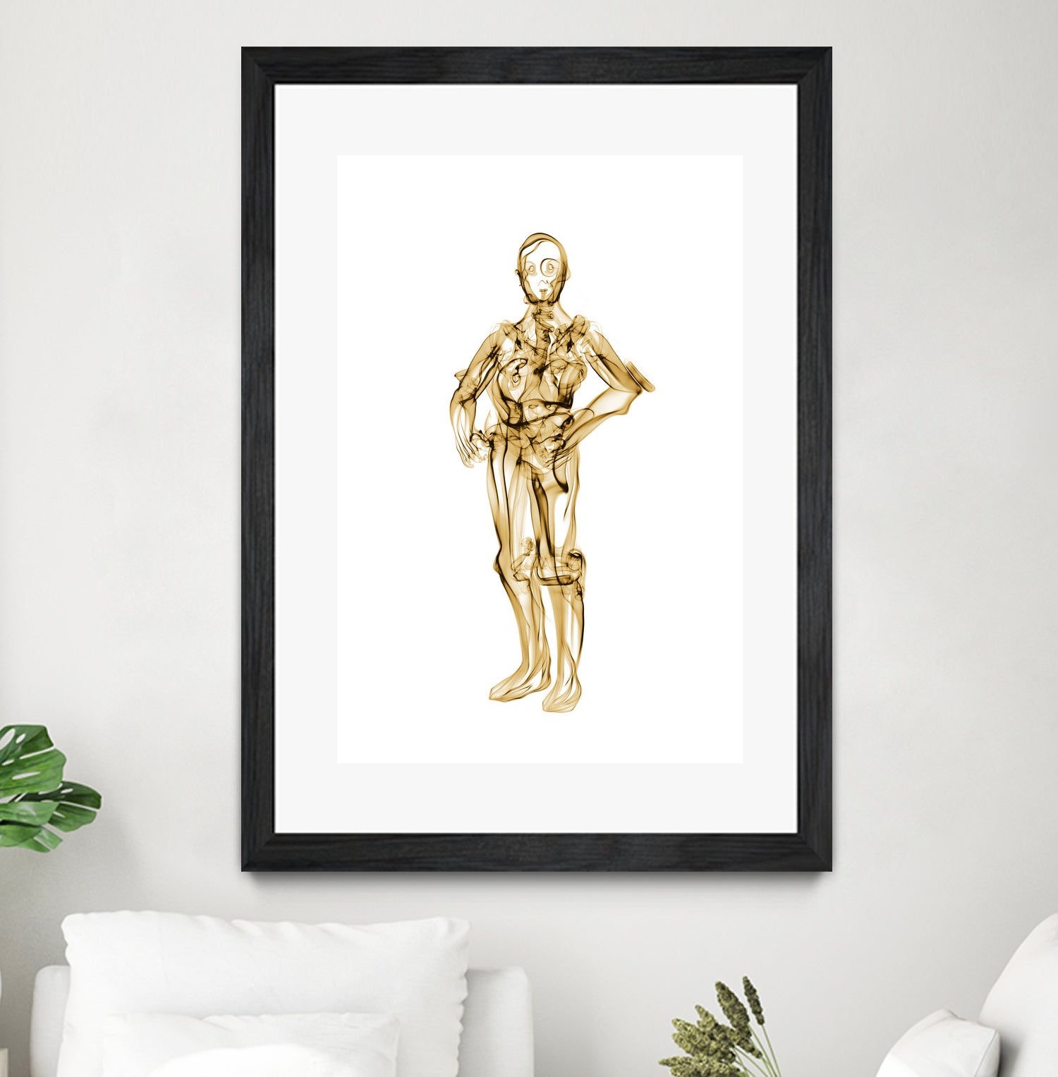 C3PO by Octavian Mihai Mielu on GIANT ART - yellow digital painting