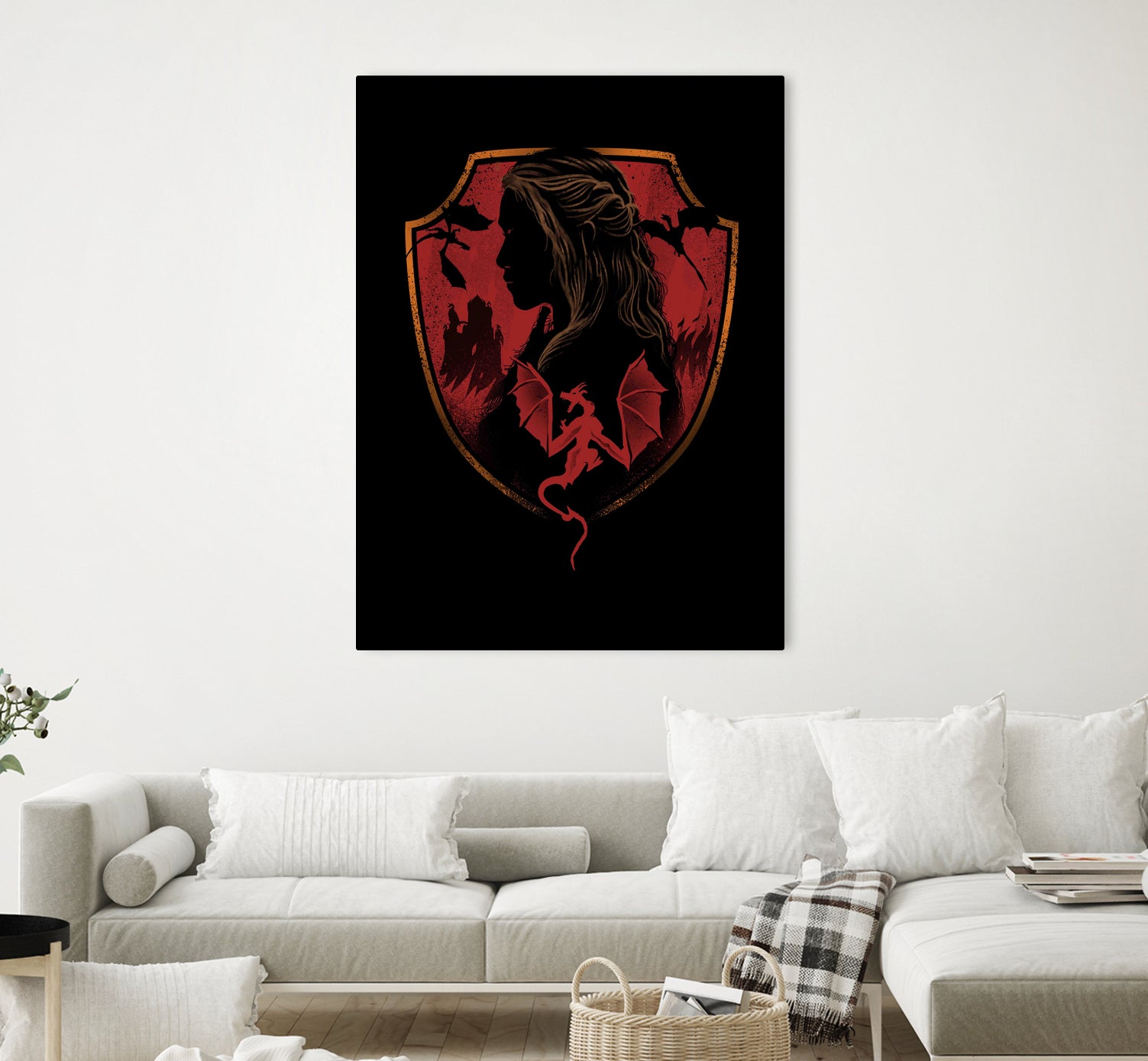 House of Dragons by Vincent Trinidad on GIANT ART - black digital painting