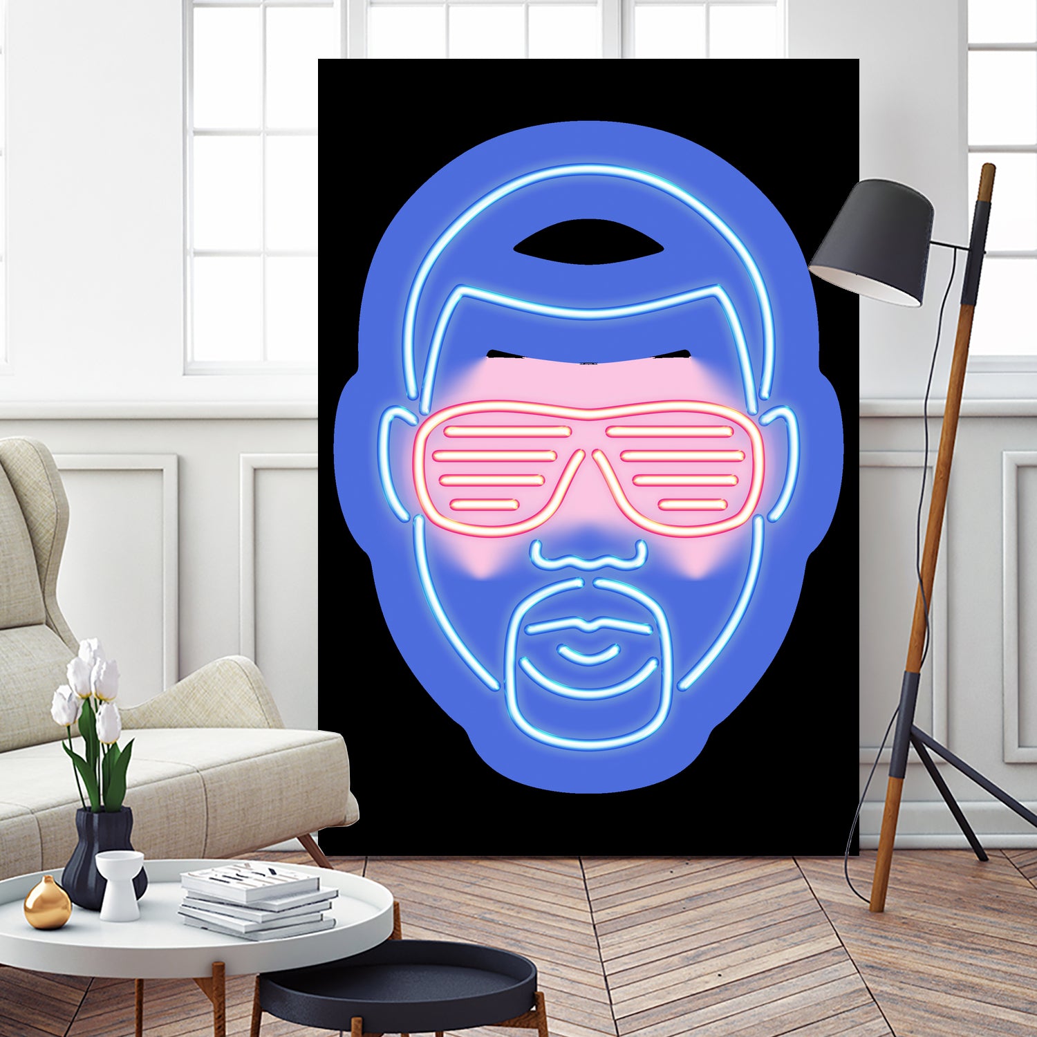 Kanye West by Octavian Mihai Mielu on GIANT ART - blue character design