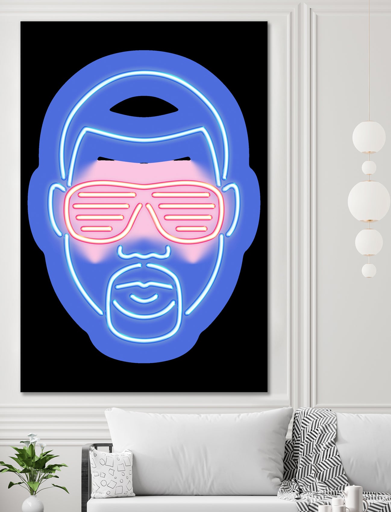 Kanye West by Octavian Mihai Mielu on GIANT ART - blue character design