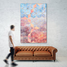 Magic Sky Cubes by Elisabeth Fredriksson on GIANT ART - yellow digital painting