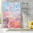 Magic Sky Cubes by Elisabeth Fredriksson on GIANT ART - yellow digital painting