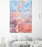 Magic Sky Cubes by Elisabeth Fredriksson on GIANT ART - yellow digital painting