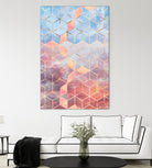 Magic Sky Cubes by Elisabeth Fredriksson on GIANT ART - yellow digital painting