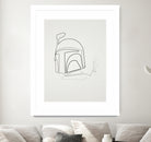 One Line Boba Fett by Christophe Louis on GIANT ART - digital drawing