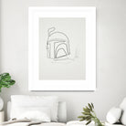 One Line Boba Fett by Christophe Louis on GIANT ART - digital drawing