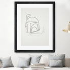 One Line Boba Fett by Christophe Louis on GIANT ART - digital drawing