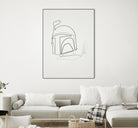 One Line Boba Fett by Christophe Louis on GIANT ART - digital drawing