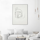 One Line Boba Fett by Christophe Louis on GIANT ART - digital drawing