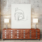 One Line Boba Fett by Christophe Louis on GIANT ART - digital drawing