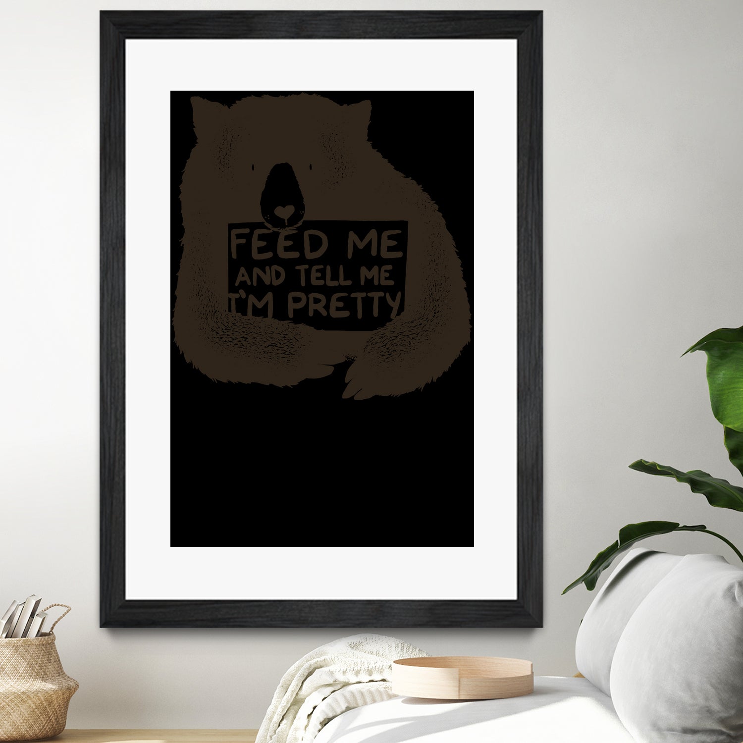 Feed Me And Tell I'm Pretty by Tobias Fonseca on GIANT ART - brown photo illustration