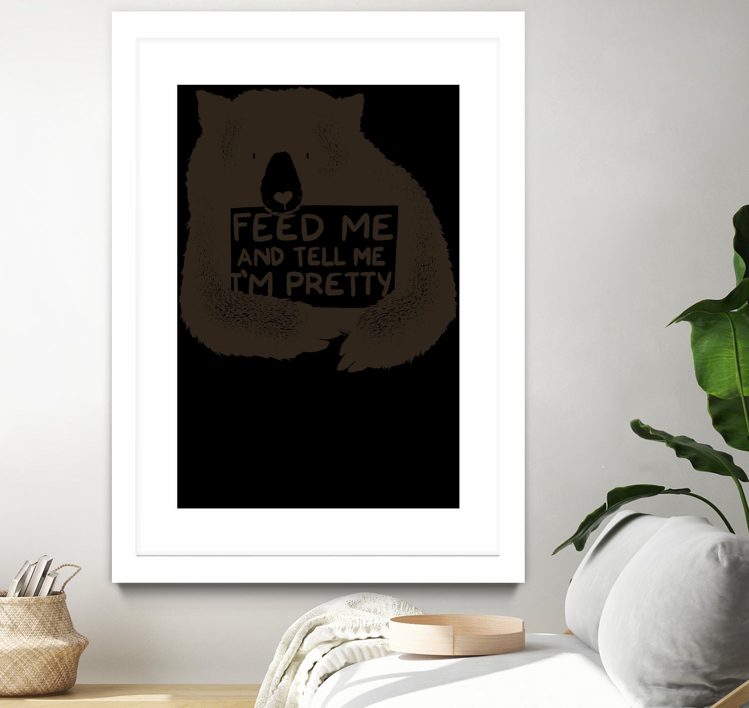 Feed Me And Tell I'm Pretty by Tobias Fonseca on GIANT ART - brown photo illustration