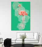 FLAMINGO: THE PINK BEAUTY by Rebecca Allen on GIANT ART - pink digital painting