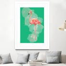 FLAMINGO: THE PINK BEAUTY by Rebecca Allen on GIANT ART - pink digital painting