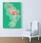 FLAMINGO: THE PINK BEAUTY by Rebecca Allen on GIANT ART - pink digital painting