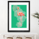 FLAMINGO: THE PINK BEAUTY by Rebecca Allen on GIANT ART - pink digital painting