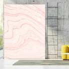 Blush Marble by Rebecca Allen on GIANT ART - pink mixed media