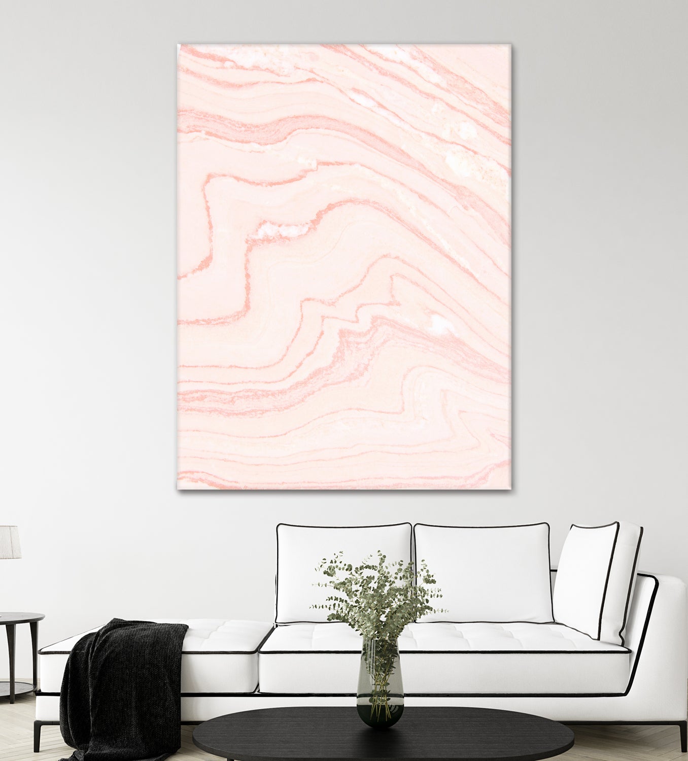 Blush Marble by Rebecca Allen on GIANT ART - pink mixed media