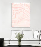 Blush Marble by Rebecca Allen on GIANT ART - pink mixed media