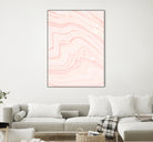 Blush Marble by Rebecca Allen on GIANT ART - pink mixed media