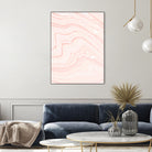 Blush Marble by Rebecca Allen on GIANT ART - pink mixed media