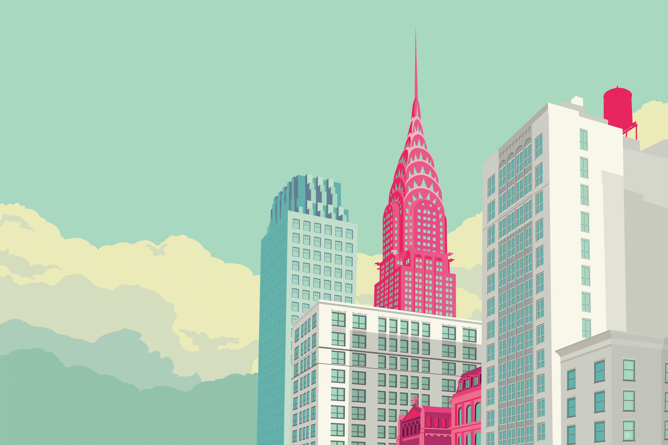 Park Avenue by Remko Heemskerk on GIANT ART - vector illustration