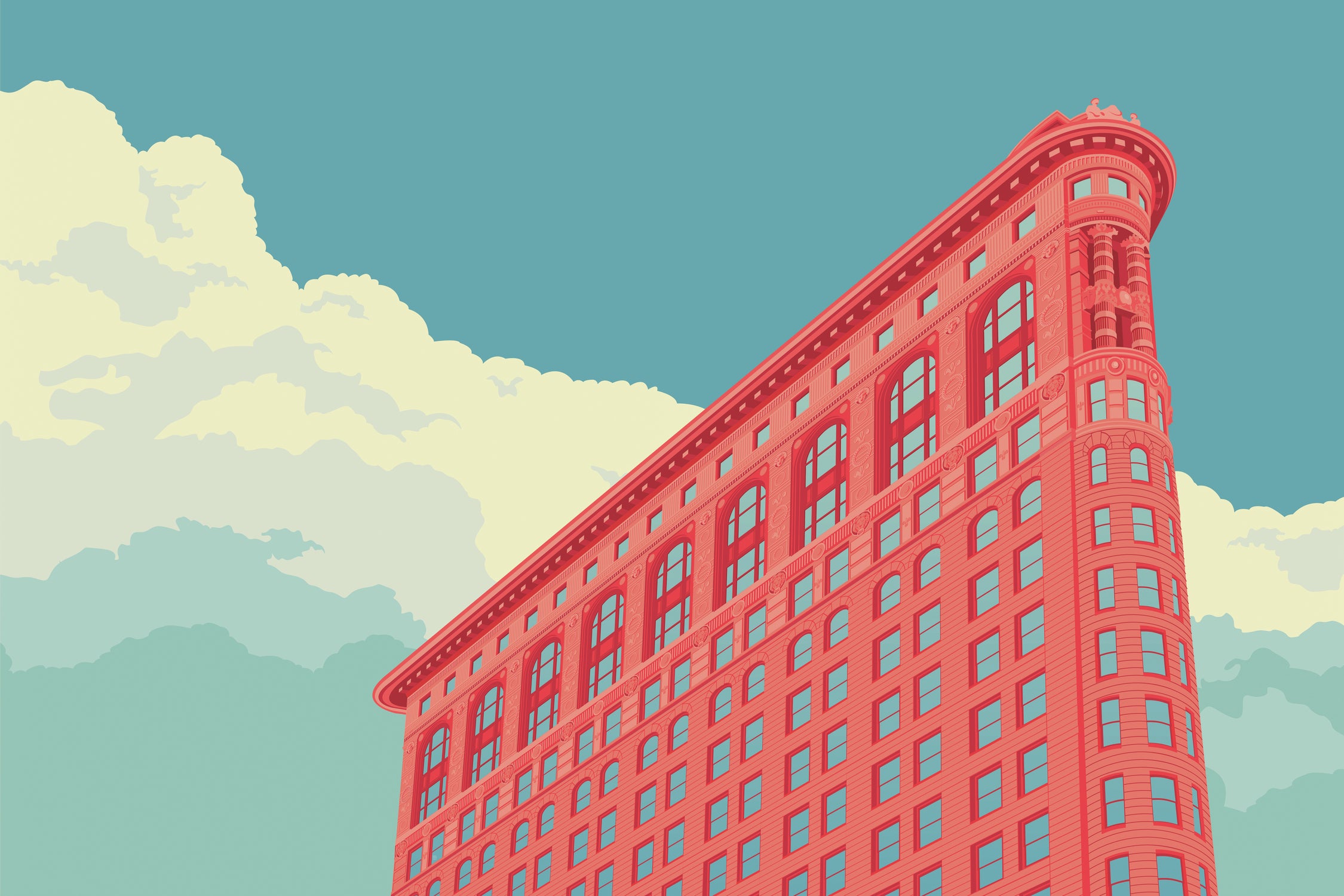 Flatiron Building by Remko Heemskerk on GIANT ART - vector illustration