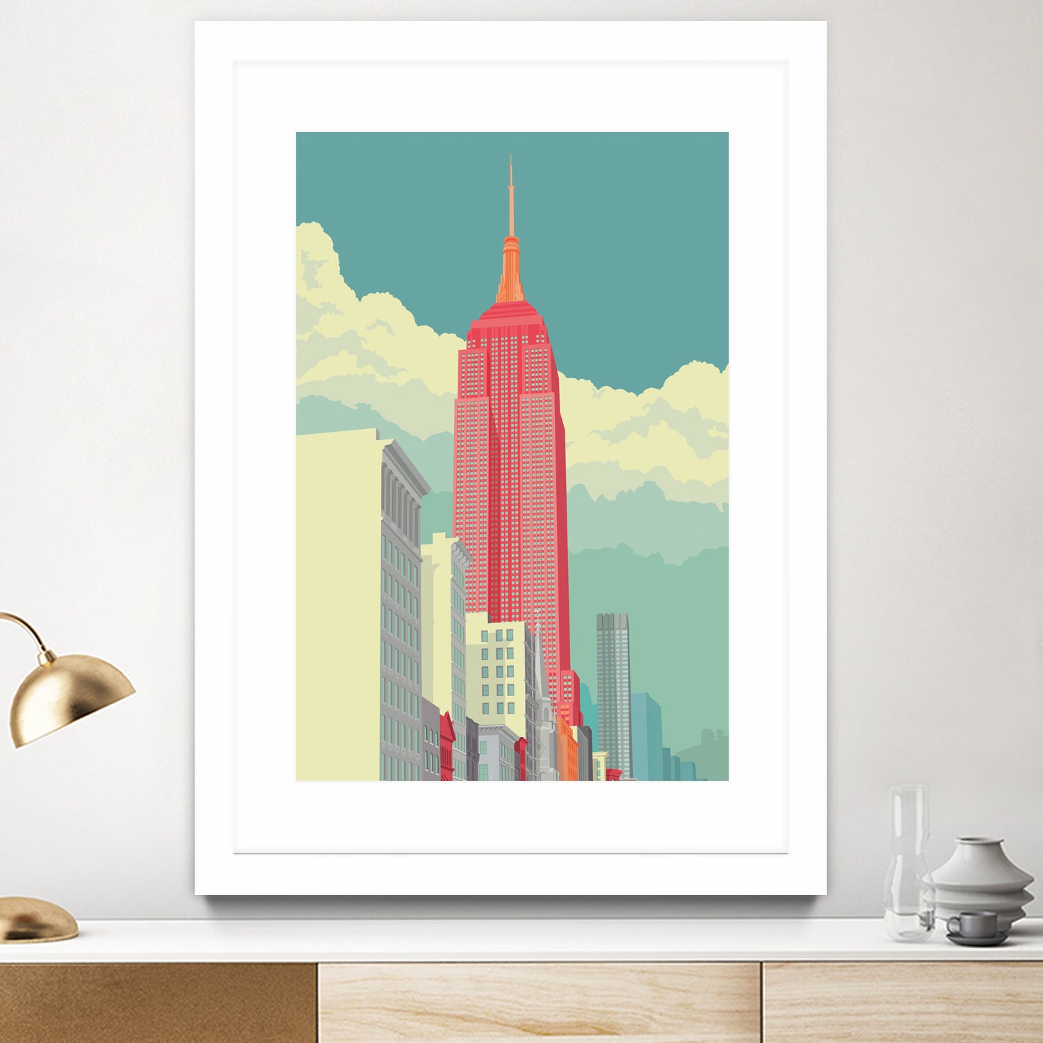 5th Avenue by Remko Heemskerk on GIANT ART - vector illustration