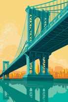 Manhattan Bridge by Remko Heemskerk on GIANT ART - vector illustration