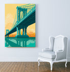 Manhattan Bridge by Remko Heemskerk on GIANT ART - vector illustration