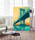 Manhattan Bridge by Remko Heemskerk on GIANT ART - vector illustration