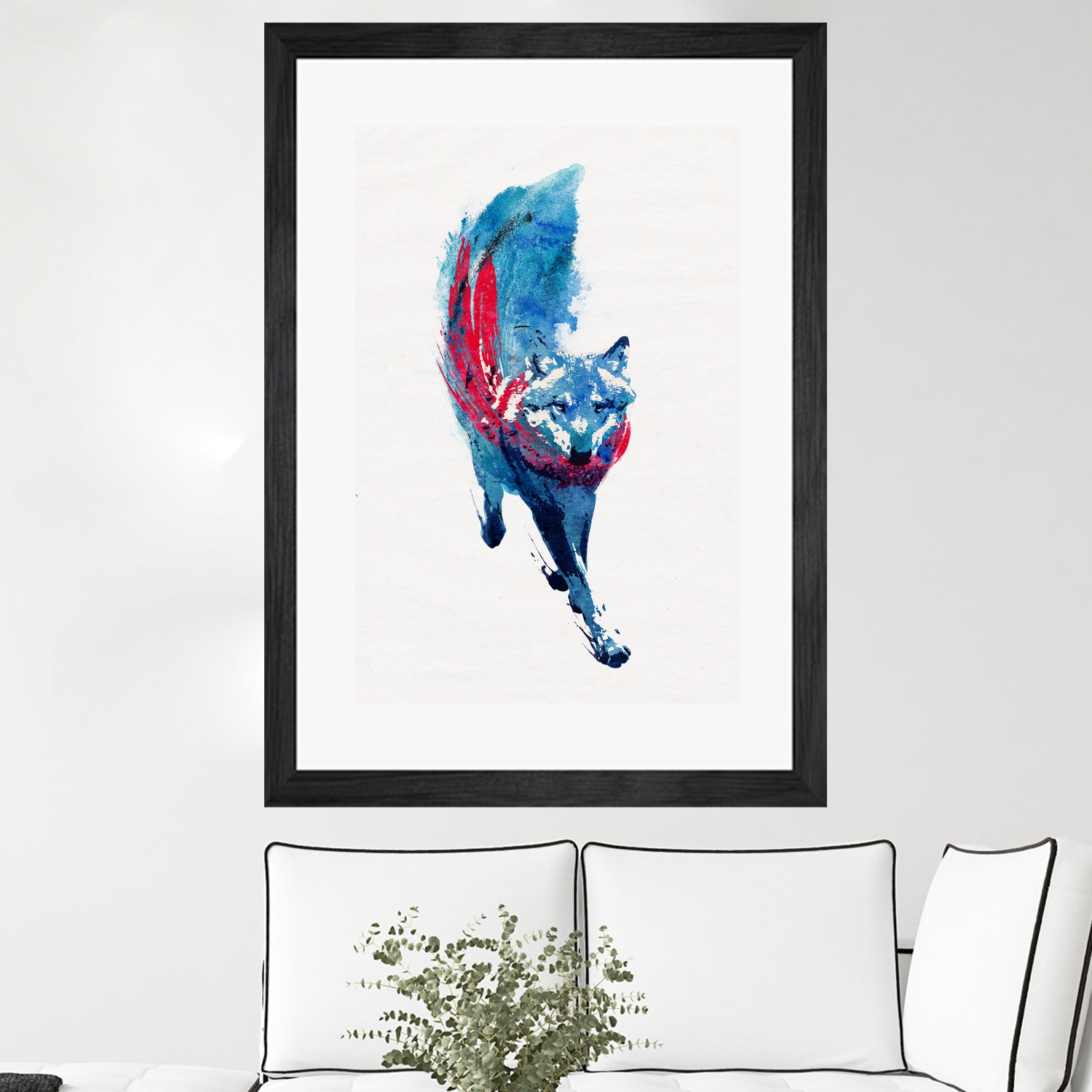 Lupus lupus by Robert Farkas on GIANT ART - blue digital painting