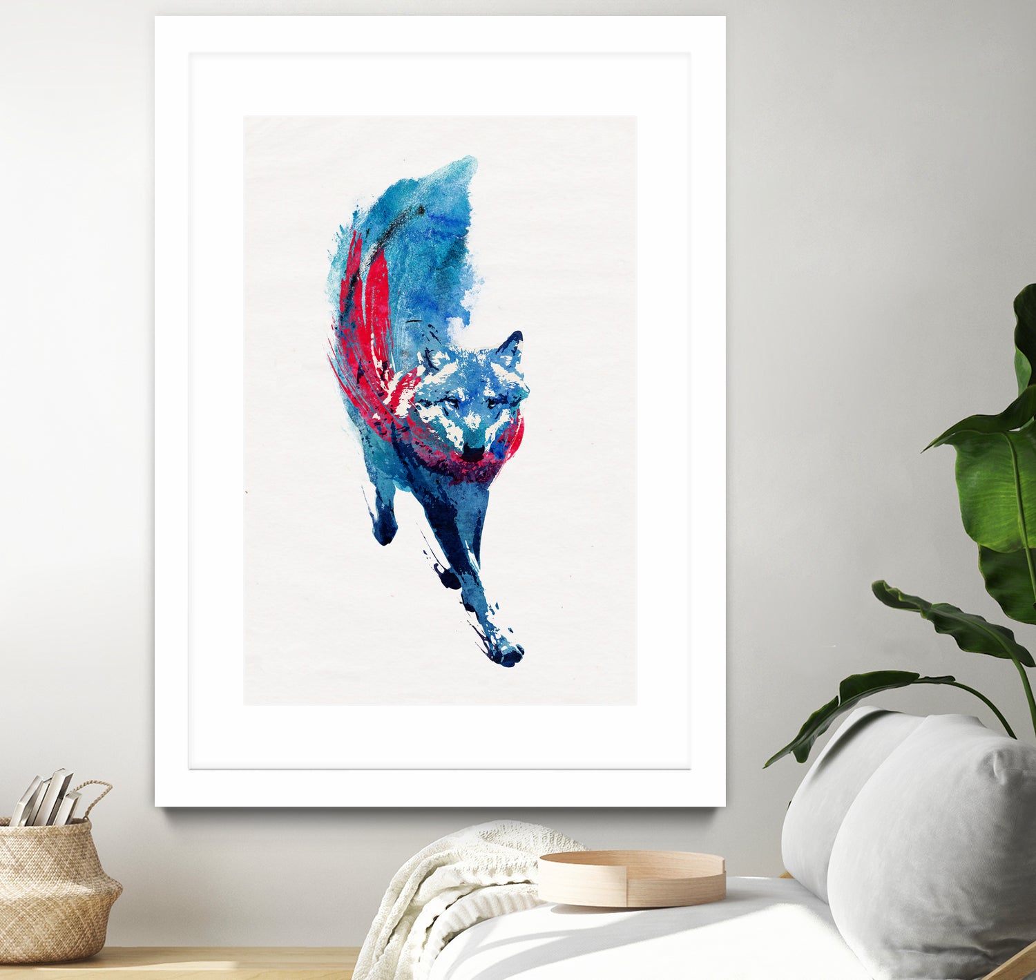 Lupus lupus by Robert Farkas on GIANT ART - blue digital painting