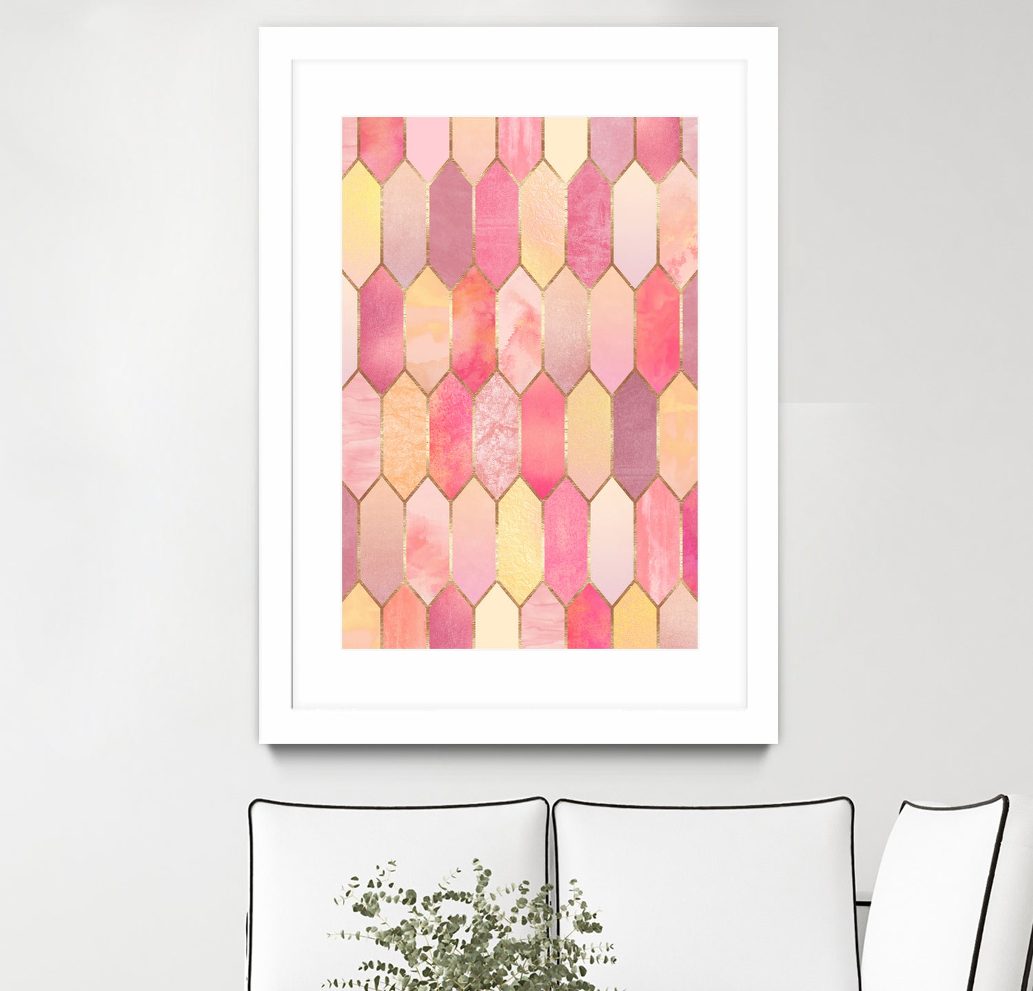 Stained Glass 1 by Elisabeth Fredriksson on GIANT ART - pink digital painting