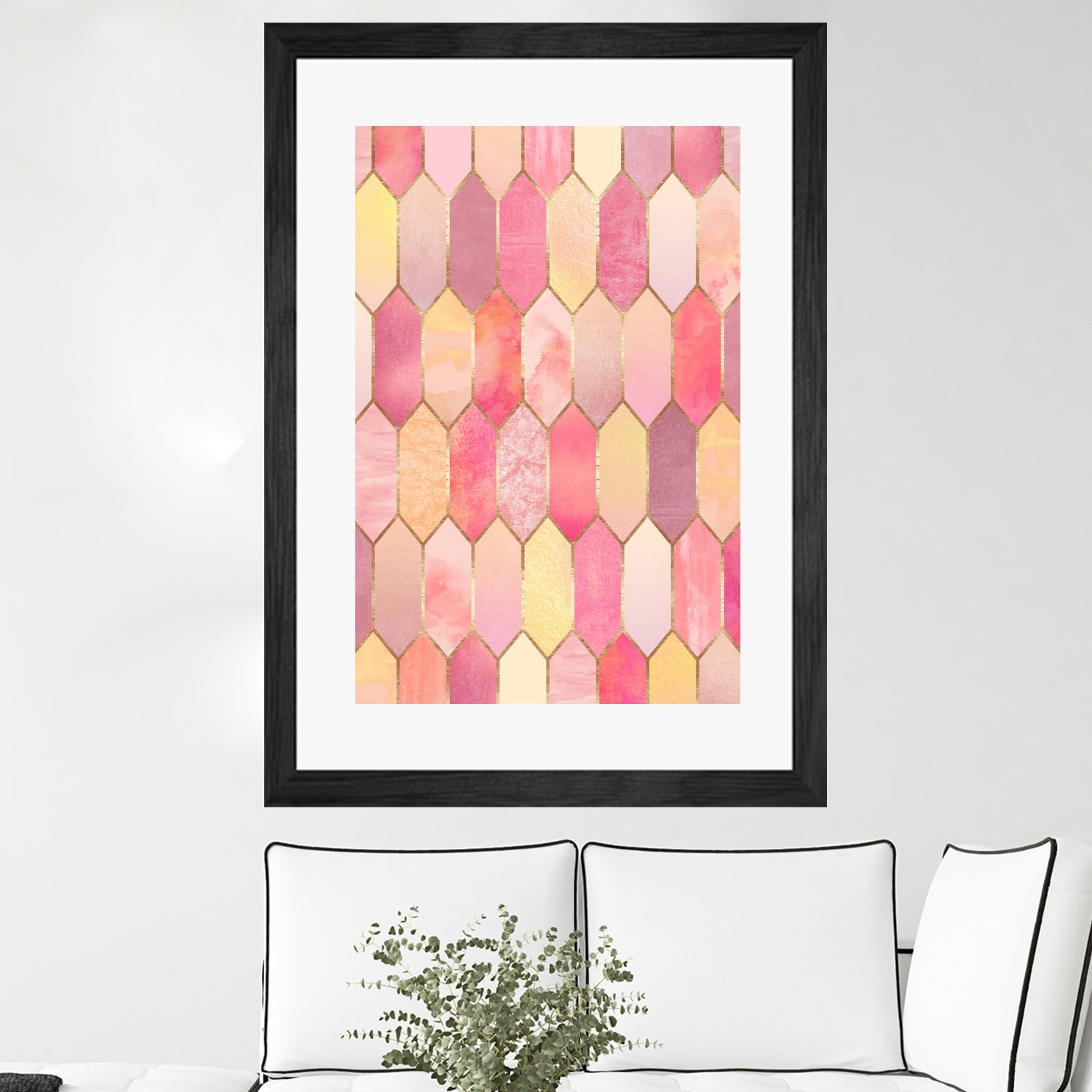 Stained Glass 1 by Elisabeth Fredriksson on GIANT ART - pink digital painting