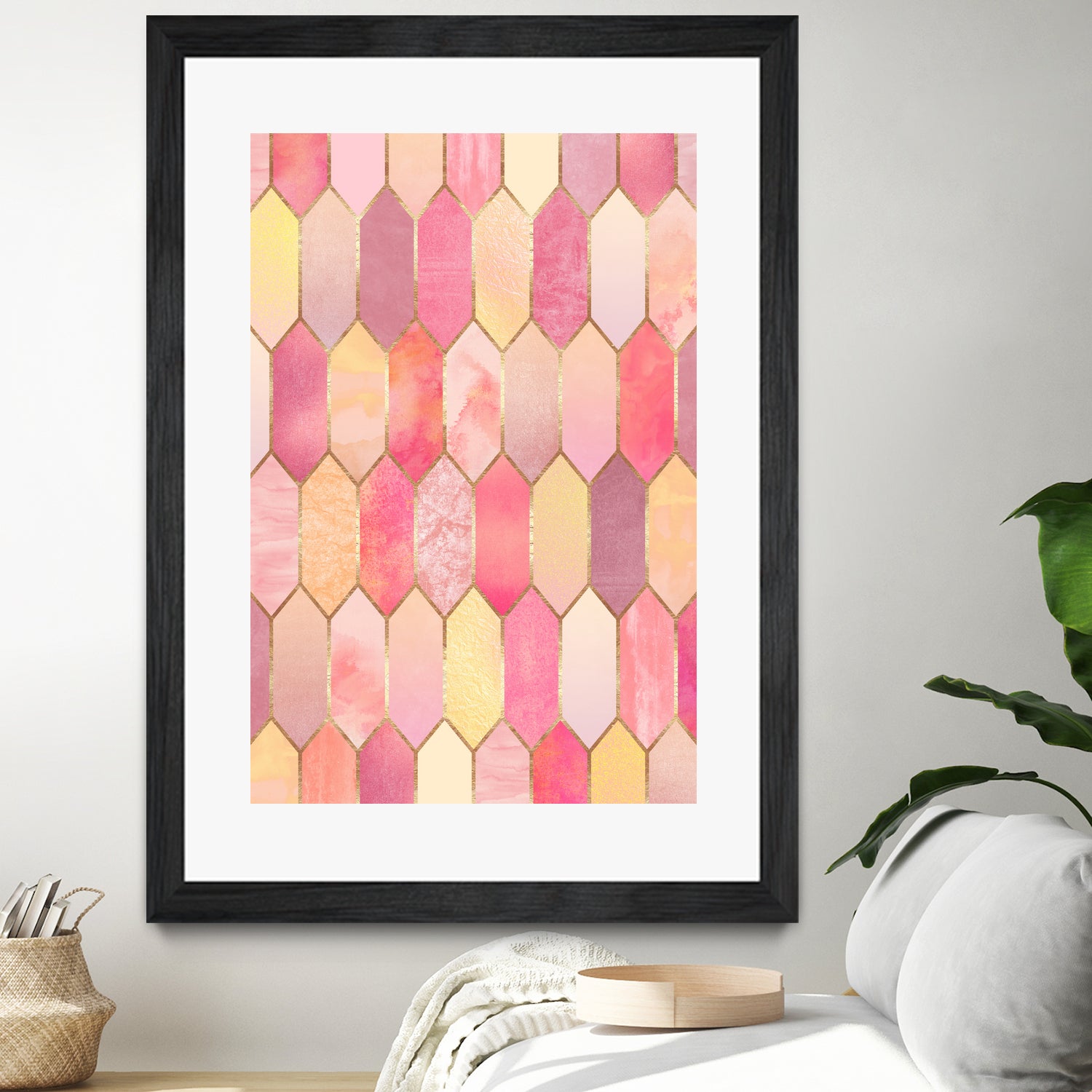 Stained Glass 1 by Elisabeth Fredriksson on GIANT ART - pink digital painting