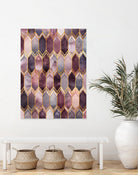 Dreamy Stained Glass 1 by Elisabeth Fredriksson on GIANT ART - fuchsia digital painting