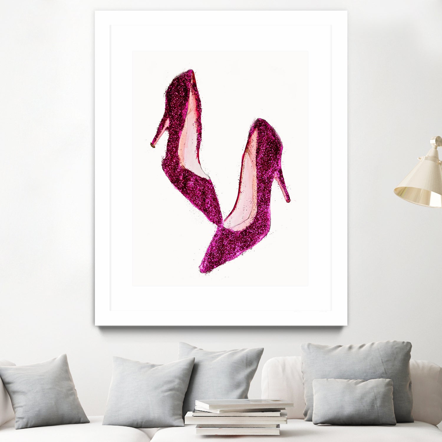 Dancing Shoes by Sara Eshak on GIANT ART - pink photo illustration