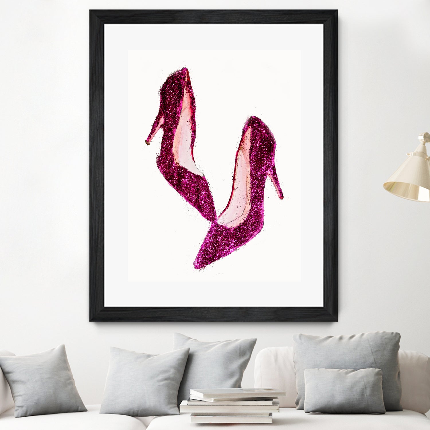 Dancing Shoes by Sara Eshak on GIANT ART - pink photo illustration