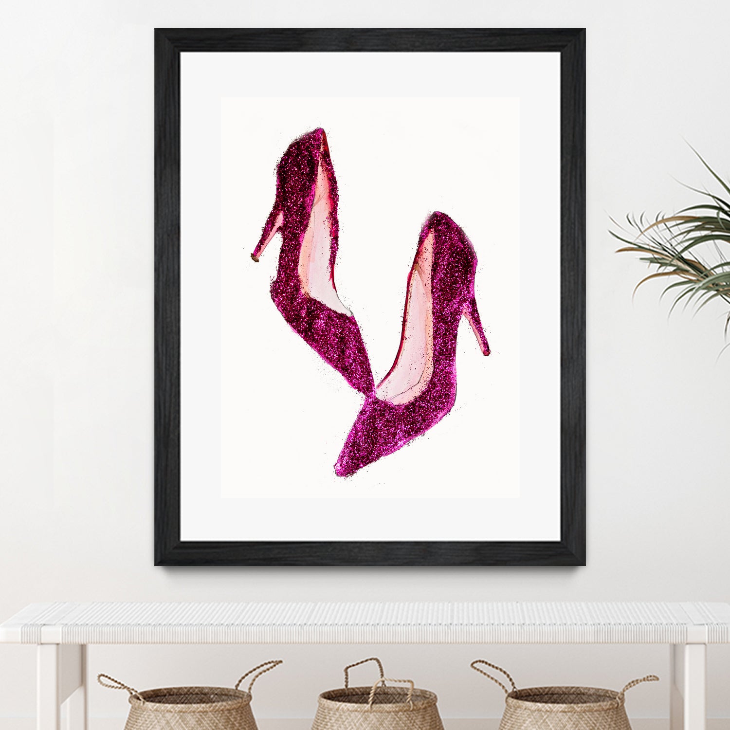 Dancing Shoes by Sara Eshak on GIANT ART - pink photo illustration