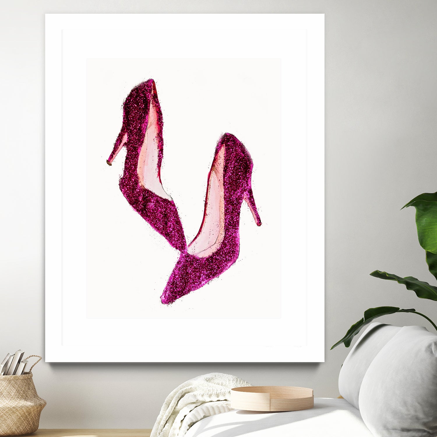 Dancing Shoes by Sara Eshak on GIANT ART - pink photo illustration