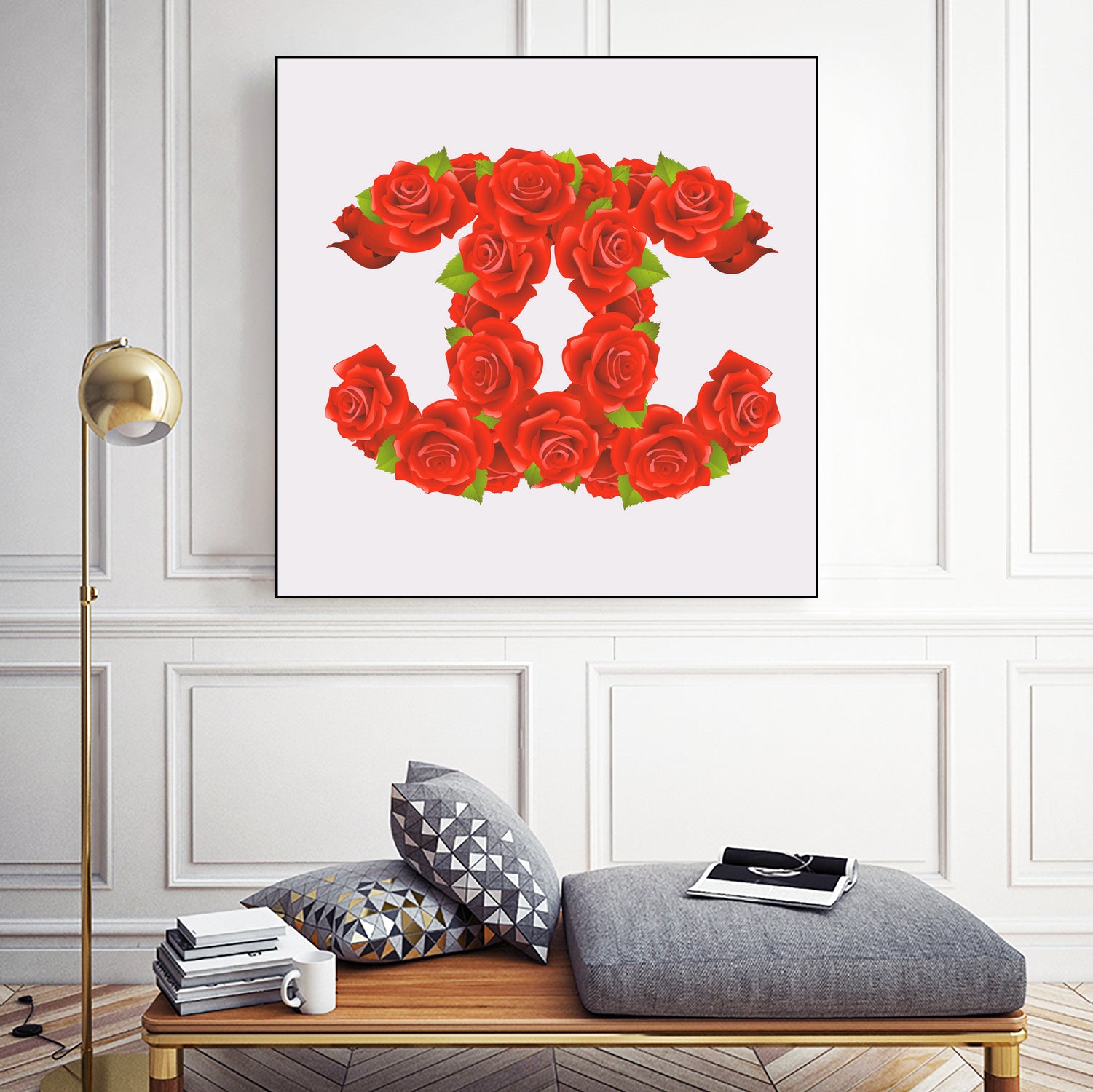 Red Roses by Sara Eshak on GIANT ART - red 3d art