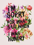 I'm Sorry For What I Said When I Was Hungry. by Sara Eshak on GIANT ART - orange photo illustration