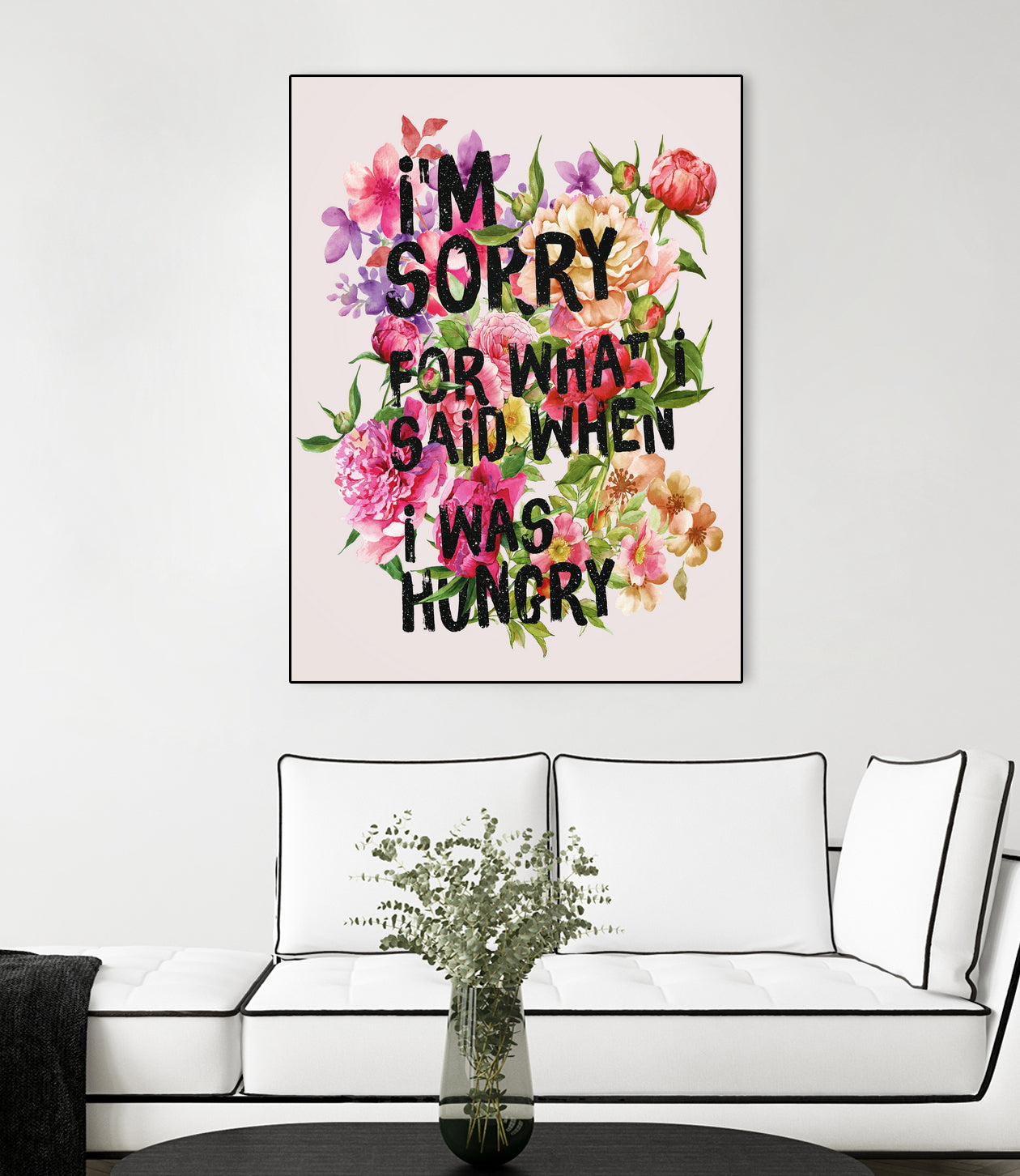 I'm Sorry For What I Said When I Was Hungry. by Sara Eshak on GIANT ART - orange photo illustration