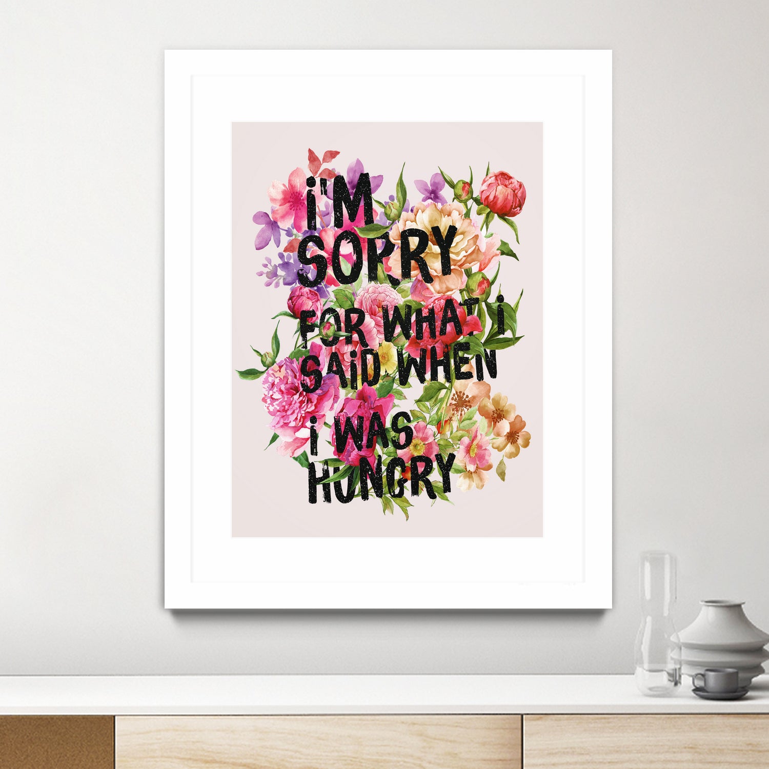 I'm Sorry For What I Said When I Was Hungry. by Sara Eshak on GIANT ART - orange photo illustration