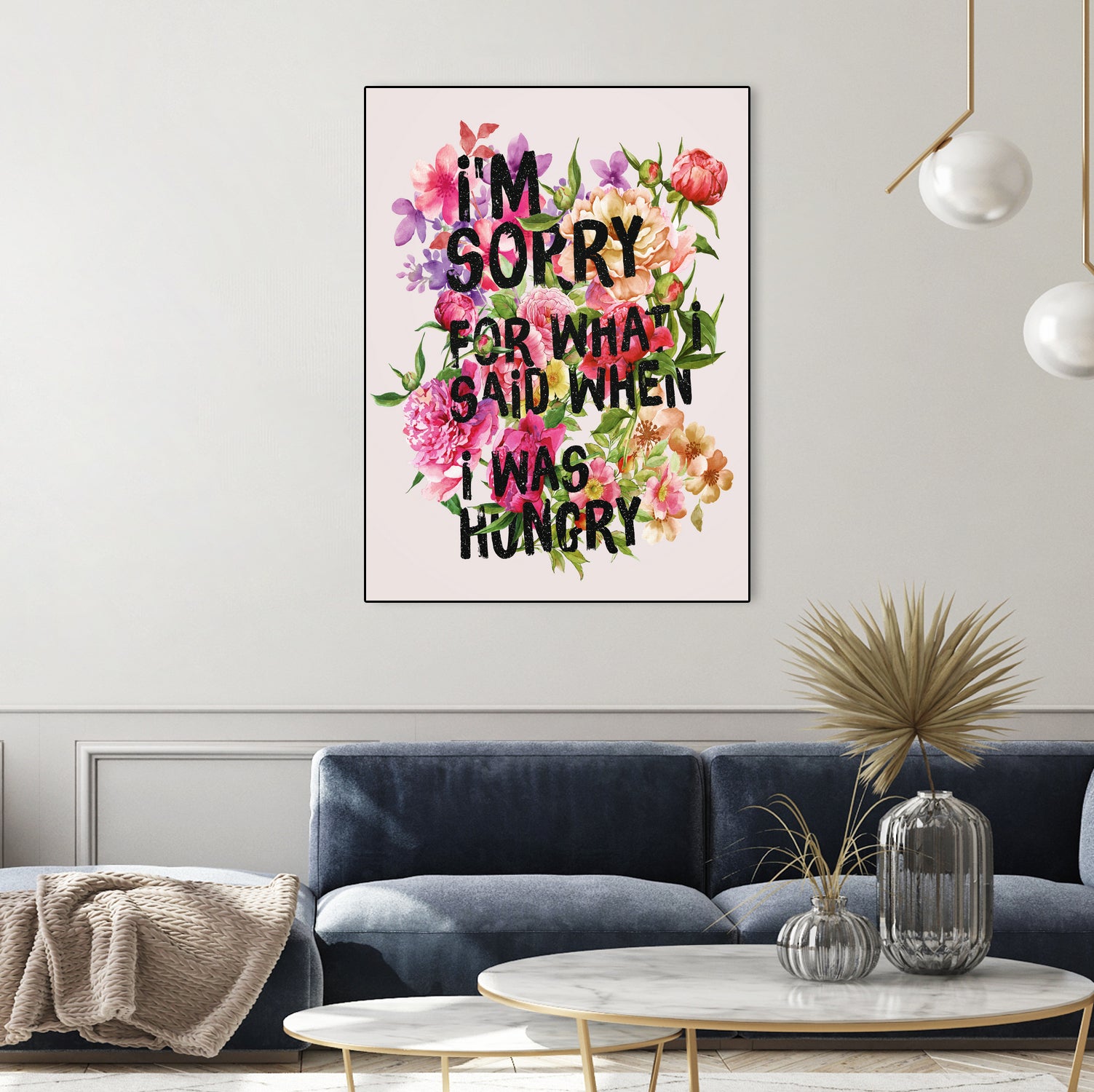 I'm Sorry For What I Said When I Was Hungry. by Sara Eshak on GIANT ART - orange photo illustration