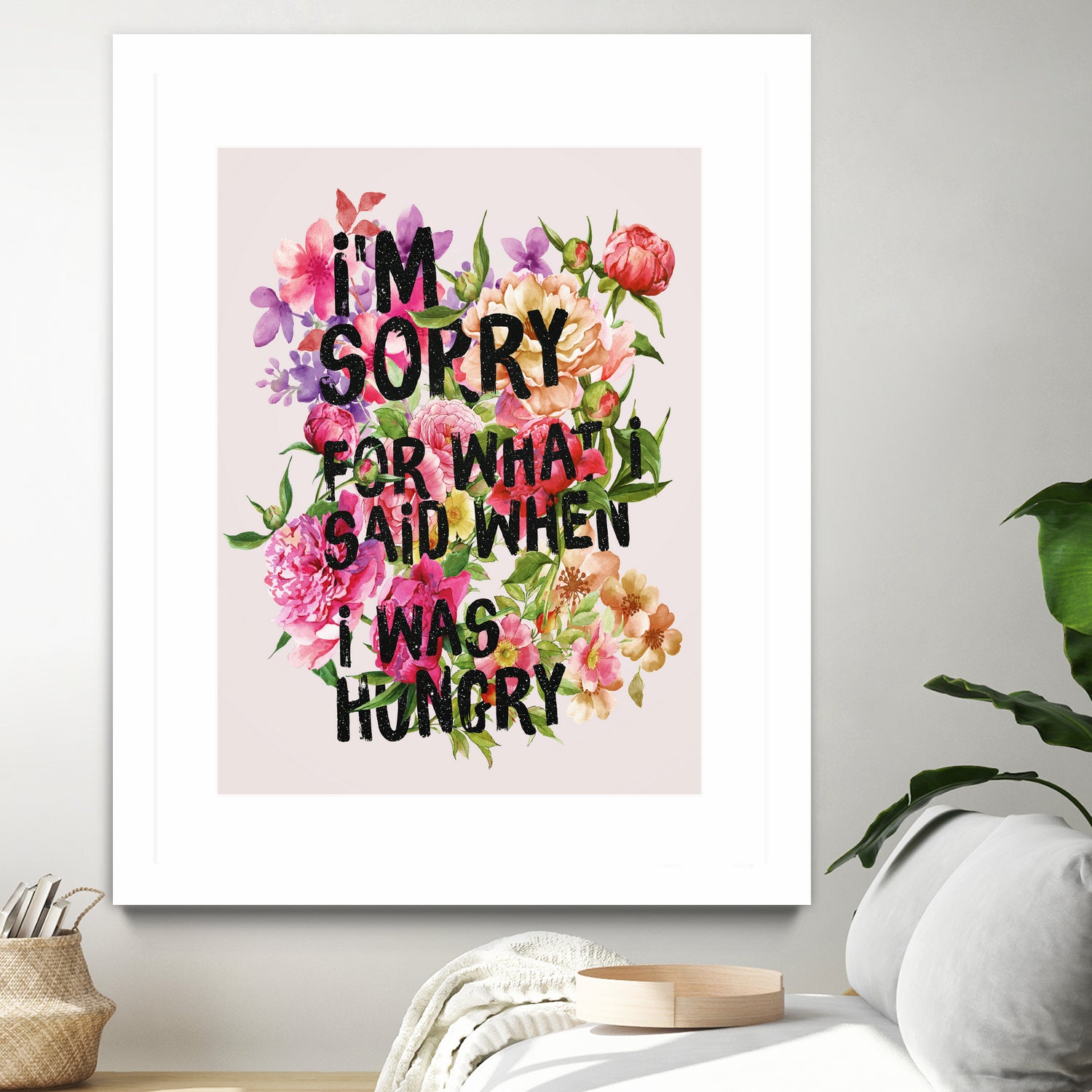 I'm Sorry For What I Said When I Was Hungry. by Sara Eshak on GIANT ART - orange photo illustration