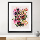 I'm Sorry For What I Said When I Was Hungry. by Sara Eshak on GIANT ART - orange photo illustration