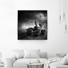 Tea Pot Bird Bath by Sarah DeRemer on GIANT ART - black photo manipulation